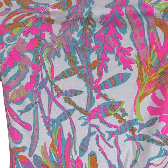 Lilly Pulitzer Women XXS Skipper Popover 1/2 Zip Scuba To Cuba Holy Grail Jacket - Picture 15 of 16